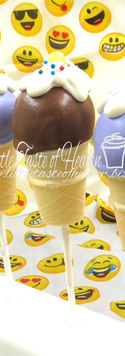 Decorated cake pops