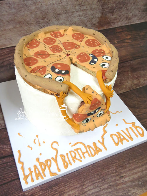 Custom decorated birthday cake