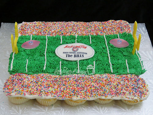 Football themed cupcakes