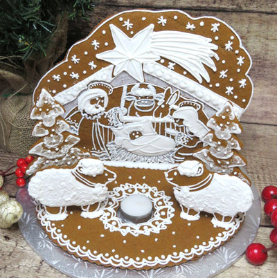 Decorated gingerbread